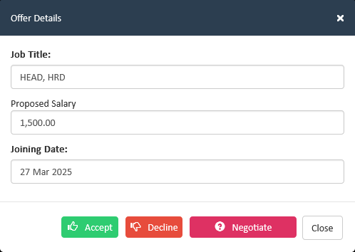 Job Offer and Onboarding